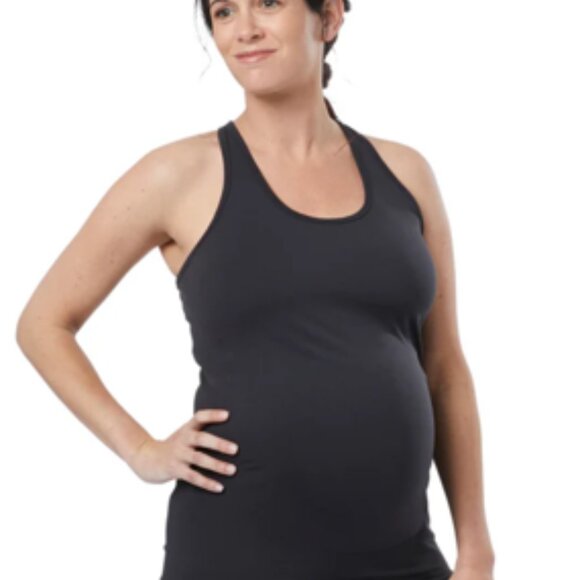 Reebok Navy Blue Seamless Maternity Tank Top - S - Picture 4 of 6
